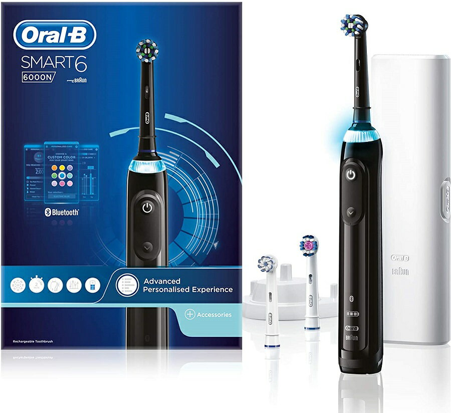 -=德國歐樂B=- Oral-B 德國製 充電式 Smart 6000 3D電動牙刷 機身同Gneius 系列 歐規