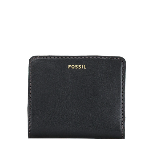 FOSSIL 兩折短夾 鵝卵石紋真皮皮革 皮夾 短夾 錢包 卡片夾 黑色(現貨)▶指定Outlet商品5折起☆現貨【送禮首選★APP下單點數4倍送】