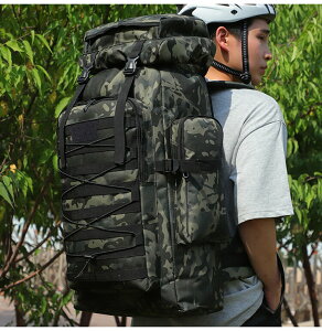 雙肩包大容量80升戶外迷彩登山包男運動旅行包徒步露營背包行李包