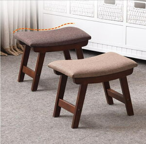 小凳子 布藝小凳子家用創意換鞋凳茶几凳子客廳實木板凳簡約現代沙發矮凳