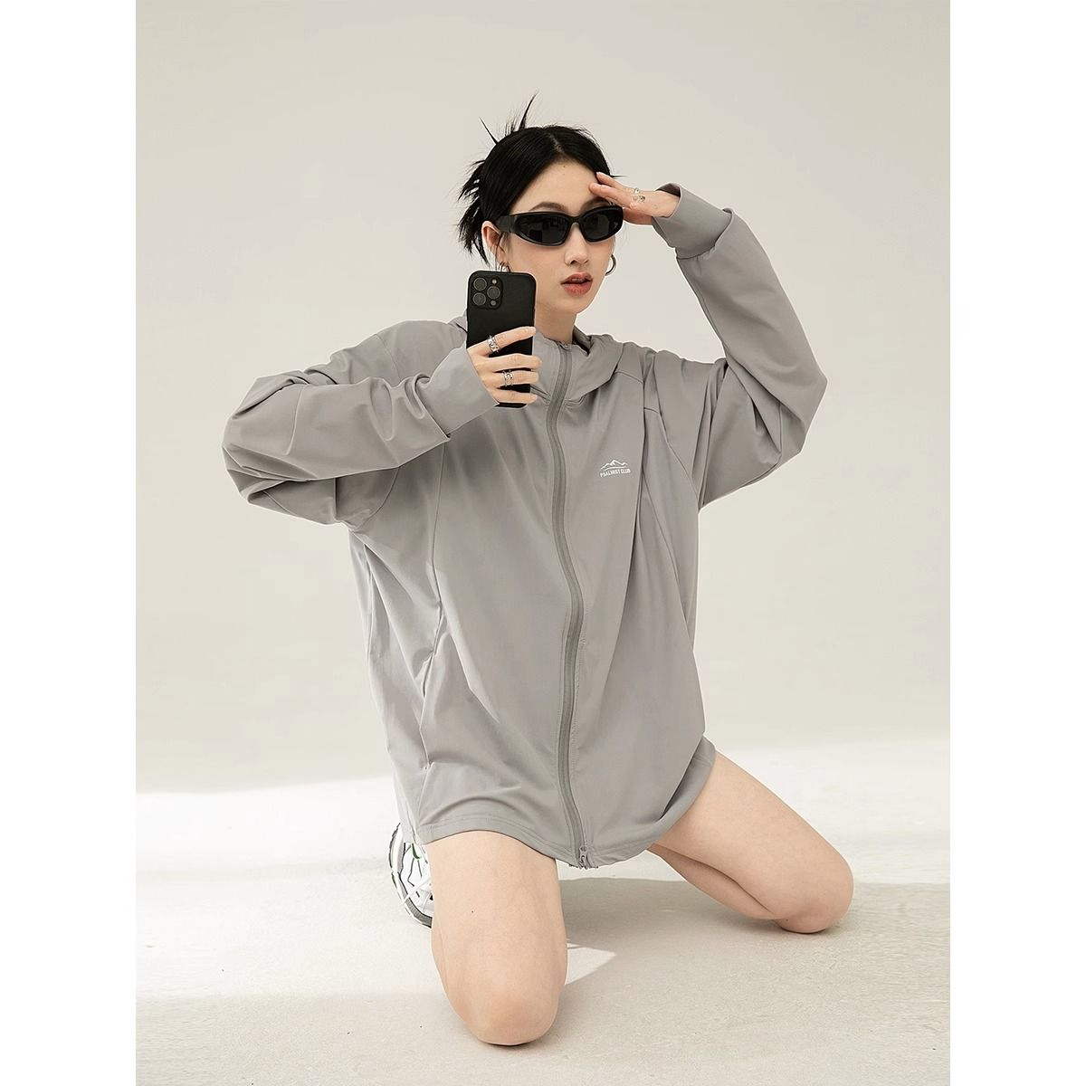 DAVE HILL戶外UPF50+冰絲涼感防曬衣服外套男女款日系連帽紫外線