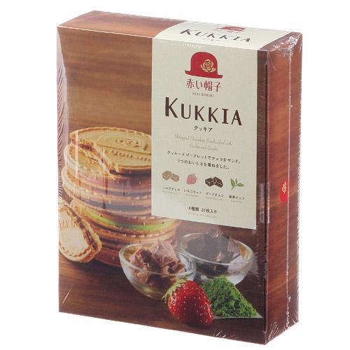 大賀屋 紅帽子 法蘭酥 kukkia 甜 餅乾 燒菓子 糖果 巧克力 四種口味 草莓 抹茶 日本製 J00014010