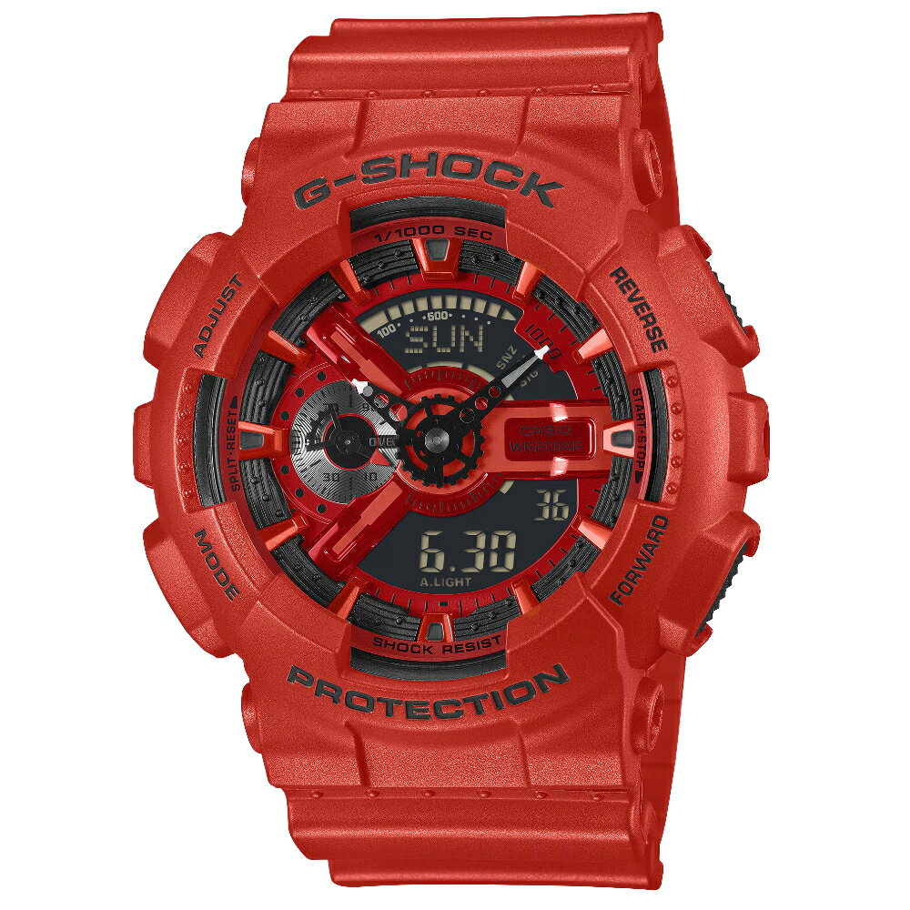 CASIO卡西歐 110 系列 GA-110RRB-4A  街頭潮流運動數位錶  51.2mm｜樂天領券現折★全館特惠中★指定刷卡回饋10%