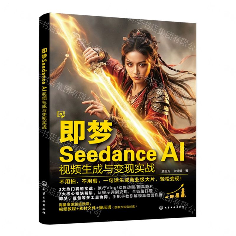 【預購】即夢Seedance AI視頻生成與變現實戰丨天龍圖書簡體字專賣店丨9787122503152 (tl2609)