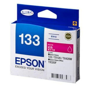 【史代新文具】愛普生EPSON T133350 (133) 紅色原廠標準墨水匣