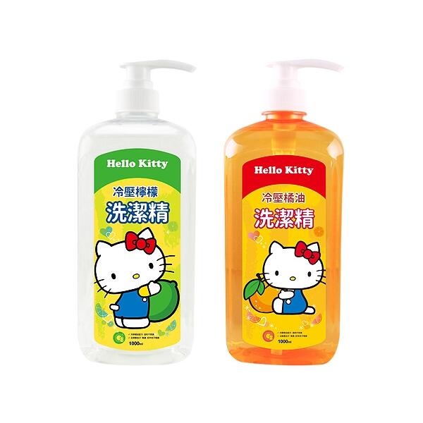 Hello Kitty 檸檬／橘子 洗潔精(1000ml)『STYLISH MONITOR』三麗鷗授權 限宅配／禁空運 D954335