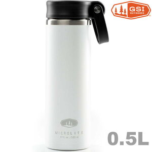 GSI MicroLite 500 Twist 輕量不銹鋼真空保溫瓶 0.5L 67189 白