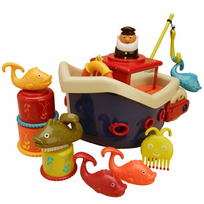 【美國B.Toys感統玩具】 小船長釣魚組【紫貝殼】