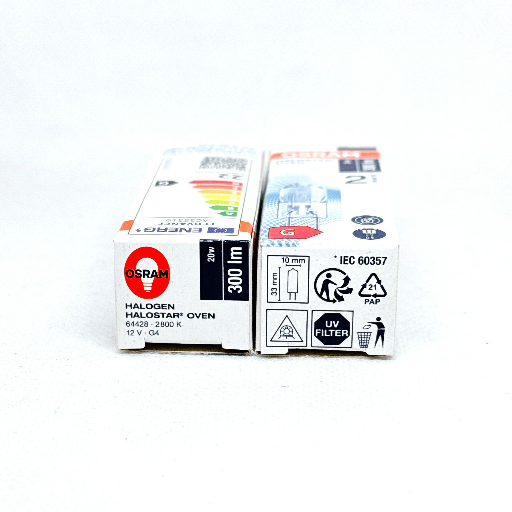 OSRAM 歐司朗 Halostar oven 64428 12V 20W G4 耐高溫烤箱鹵素燈泡 1