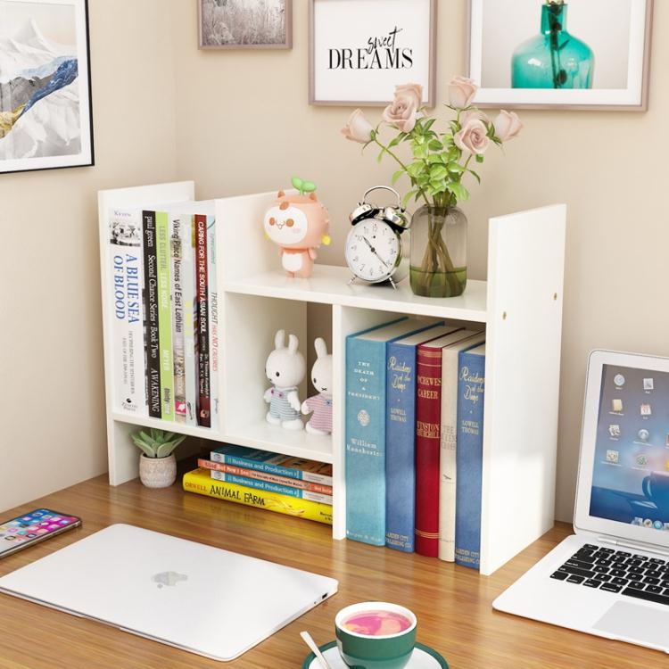 樂天精選 簡易伸縮桌面書架書桌上學生兒童多層收納小型整理辦公室置物架子
