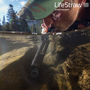 LifeStraw 頂峰生命淨水吸管 PEAK SERIES STRAW｜深灰 (登山 健行 露營 旅遊 急難 避難 野外求生)