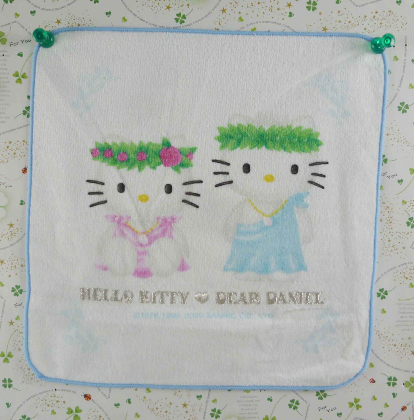 【震撼精品百貨】Hello Kitty 凱蒂貓 方巾-限量款-情侶 震撼日式精品百貨