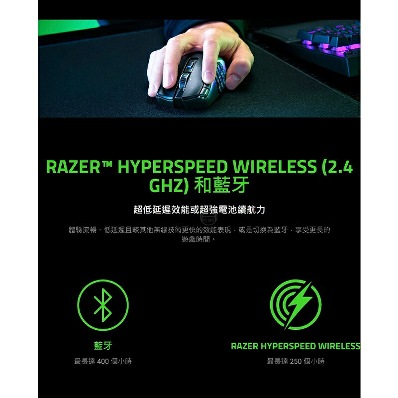 【最高現折268】Razer 雷蛇 Naga V2 HyperSpeed 那伽梵蛇 V2 無線滑鼠/RZ01-03600100-R3A1 1