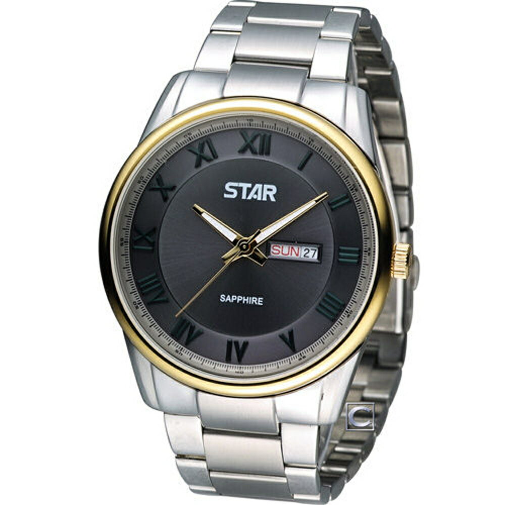 STAR 時代 純粹簡約紳士腕錶 1T1407-211YG-GR【刷卡回饋 分期0利率】【APP下單22%點數回饋】