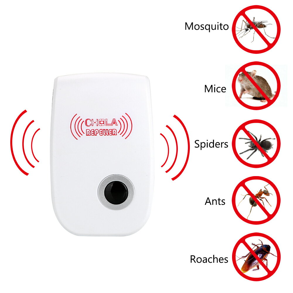 2PCS Electronic Mosquito Repellent Ultrasonic Pest Repeller