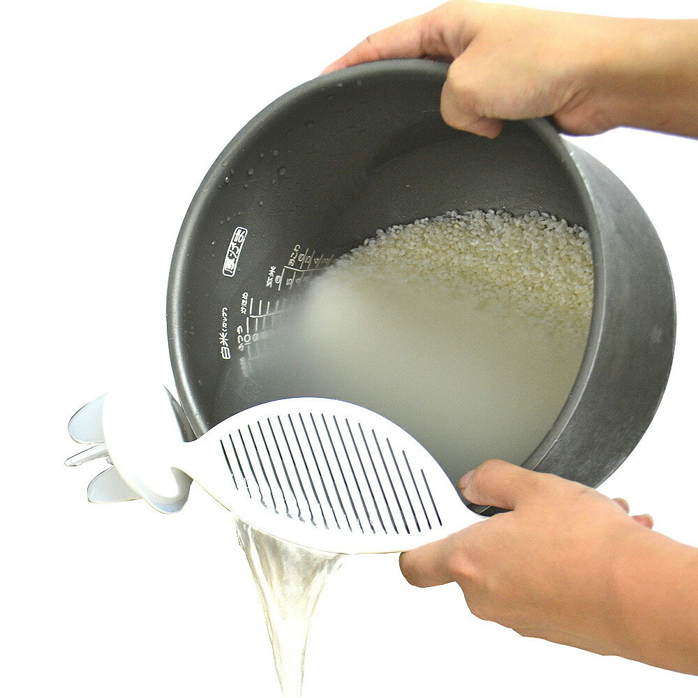 日本製造INOMATA洗米器(白色)