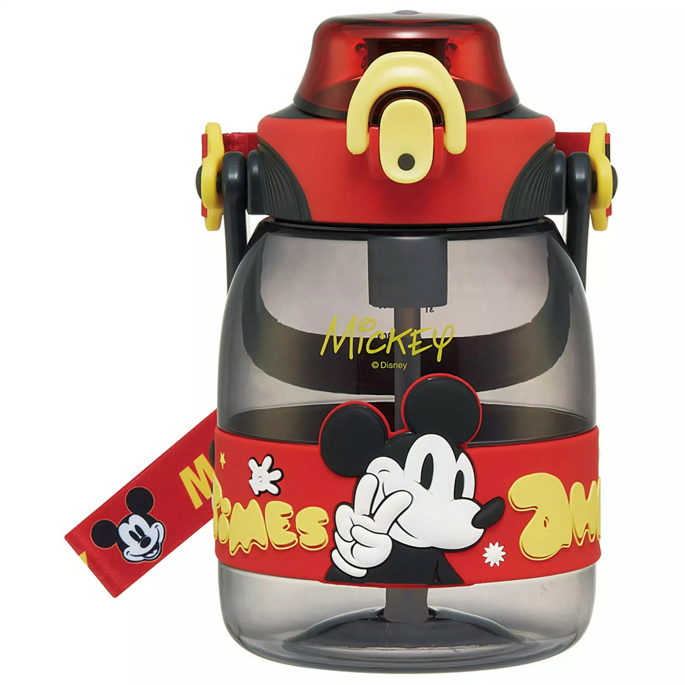 真愛日本 預購 迪士尼 米奇 米老鼠 彈蓋 寬口 兩用 吸管水壺 冷水壺 1.2L 水壺 外出 郊遊 水瓶 DT53