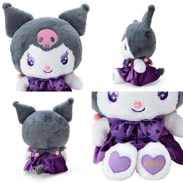 【震撼精品百貨】酷洛米 Kuromi~日本SANRIO三麗鷗 酷洛米絨毛玩偶娃娃L(生日標語款)*75640