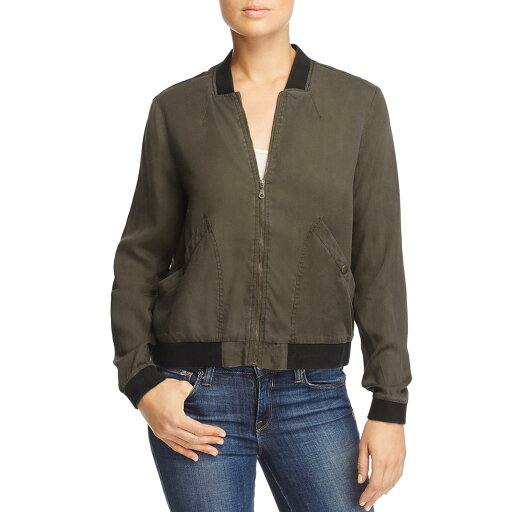 UPC 191319000017 product image for Alison Andrews Womens Embroidered Contrast Trim Bomber Jacket | upcitemdb.com
