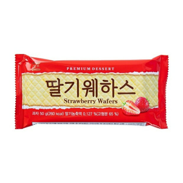 【首爾先生mrseoul】韓國 Seoju 威化餅 (草莓味) 50g 夾心餅乾 長方形