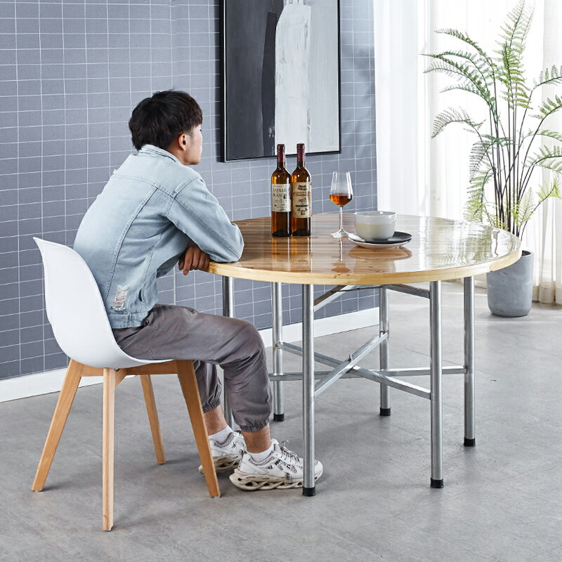 桌腳支架 圓桌折疊桌子腿支架台腳大板支架台架定製飯桌架子折疊餐桌支架【MJ194024】