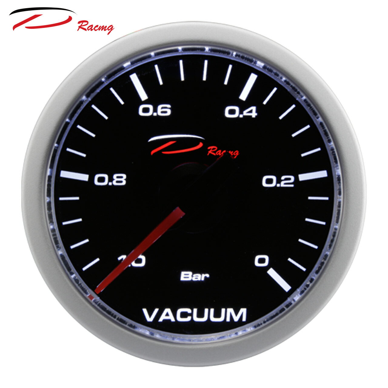 【D Racing三環錶/改裝錶】CSM入門款系列 單白光 52mm 電子式真空錶 錶頭無設定功能