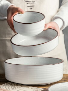 陶瓷碗北歐風格碗碟家用單個創意個性湯碗大碗面碗米飯碗日式餐具