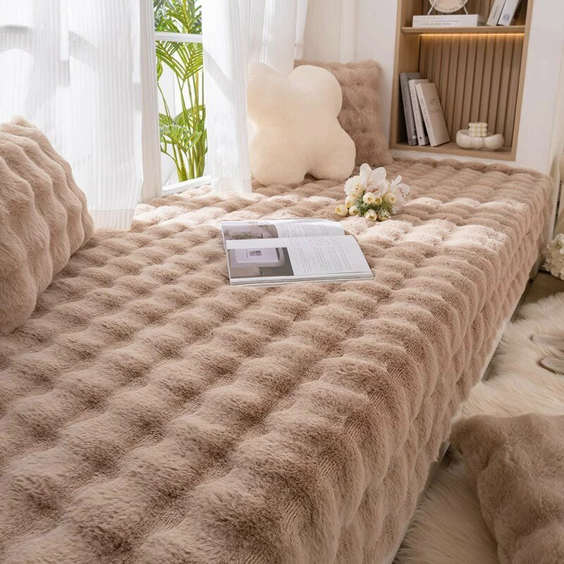 陽台坐墊 飄窗墊 窗台墊 奶油風飄窗墊票拋彯瓢漂窗標窗台飄穿落地輕奢高級感坐墊2023新款『ZW5489』