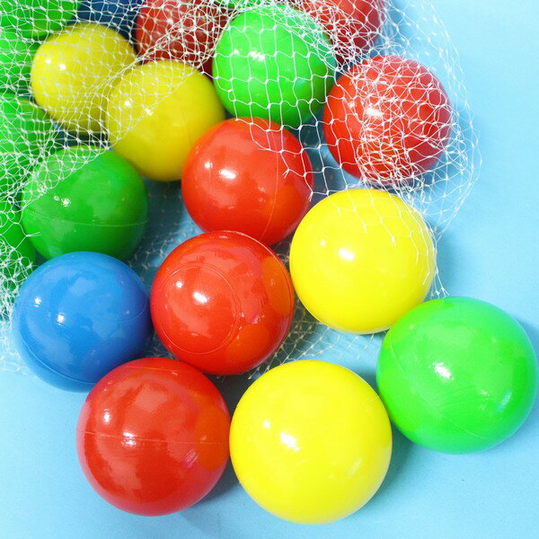 台灣製塑膠空心球 69mm遊戲間安全球 軟球彩色軟性球 兒童玩具球/一大袋50顆入{促200}~佳0117501
