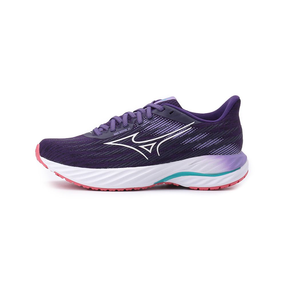 MIZUNO WAVE INSPIRE 21 運動慢跑鞋 紫白 J1GD254427 女鞋 治裝激推