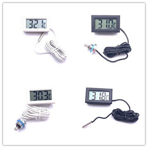 電腦水冷測溫計 溫度 電子數字測度計 帶防水探頭堵頭 水箱溫度計