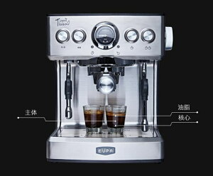 咖啡機 TSK-1837B意式咖啡機家用商用全半自動蒸汽式煮咖啡壺JD 唯伊時尚