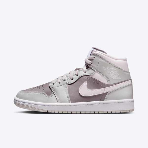 Nike 耐吉 WMNS Air Jordan 1 Mid [BQ6472-008] 男女 運動休閒鞋 中筒 灰粉