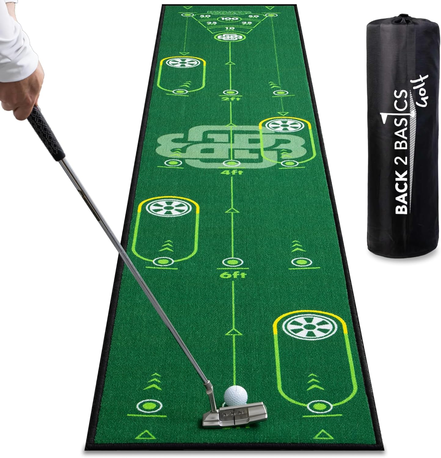 BACK 2 BASICS GOLF Putting Mat 305×50cm 高爾夫室內推桿練習墊