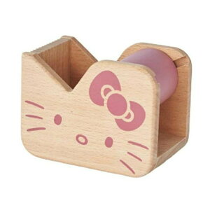 【震撼精品百貨】Hello Kitty 凱蒂貓 Sanrio 三麗鷗 木製膠帶台*01322 震撼日式精品百貨