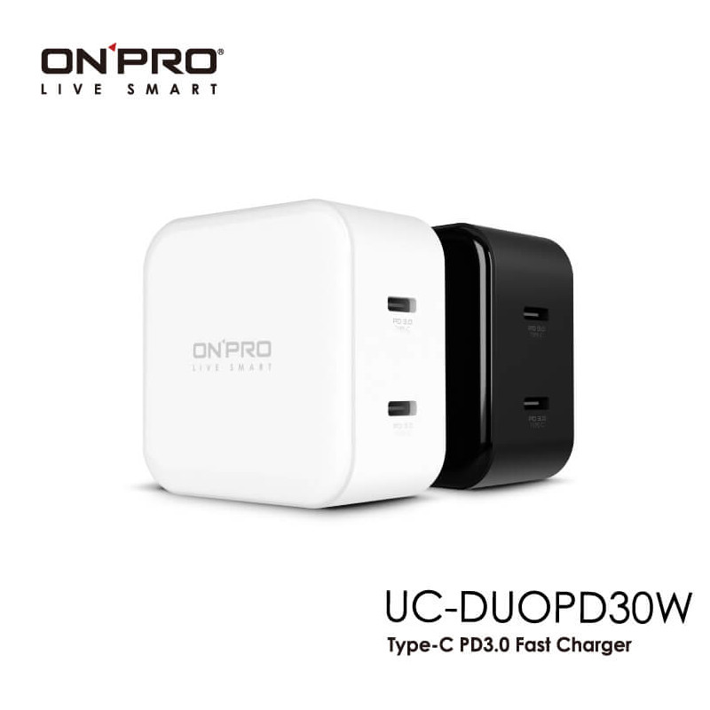 ONPRO雙孔TypeC-36W充電器(附萬國轉接頭)【APP下單9%點數回饋】