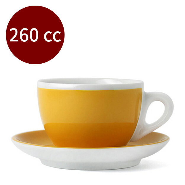 金時代書香咖啡 d'ANCAP Verona 33063 大卡布杯 260cc 單客 黃 HG9382