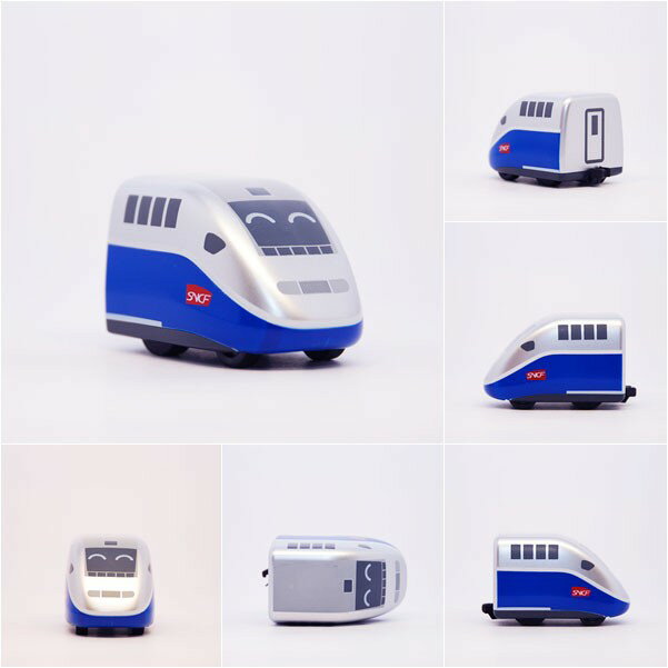 法國高鐵TGV 鐵支路迴力小火車 迴力車 火車玩具 壓克力盒裝 QV040 TR臺灣鐵道