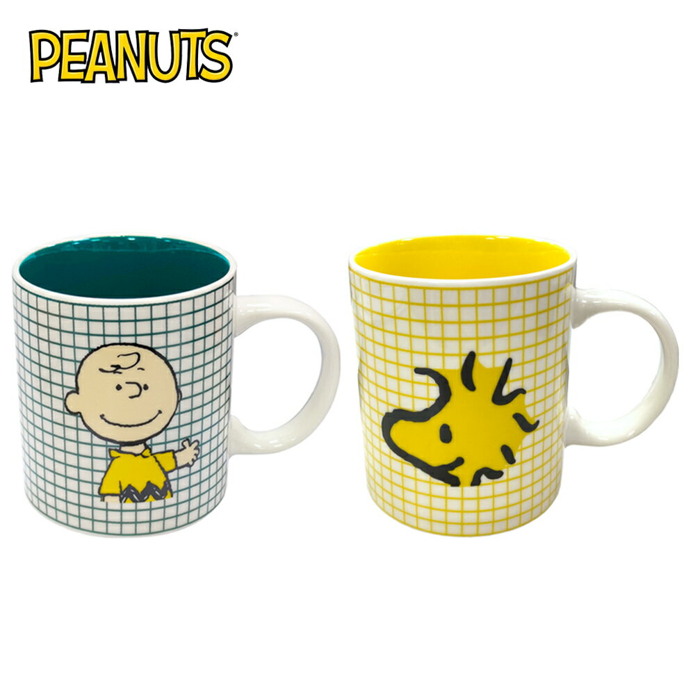 【日本正版】史努比 陶瓷 馬克杯 350ml 咖啡杯 查理布朗 糊塗塌客 Snoopy PEANUTS