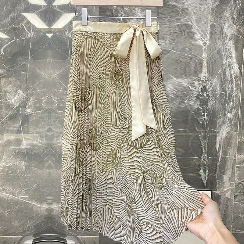 品牌折扣店商場專櫃撤櫃女裝尾貨清倉百褶淑女半裙