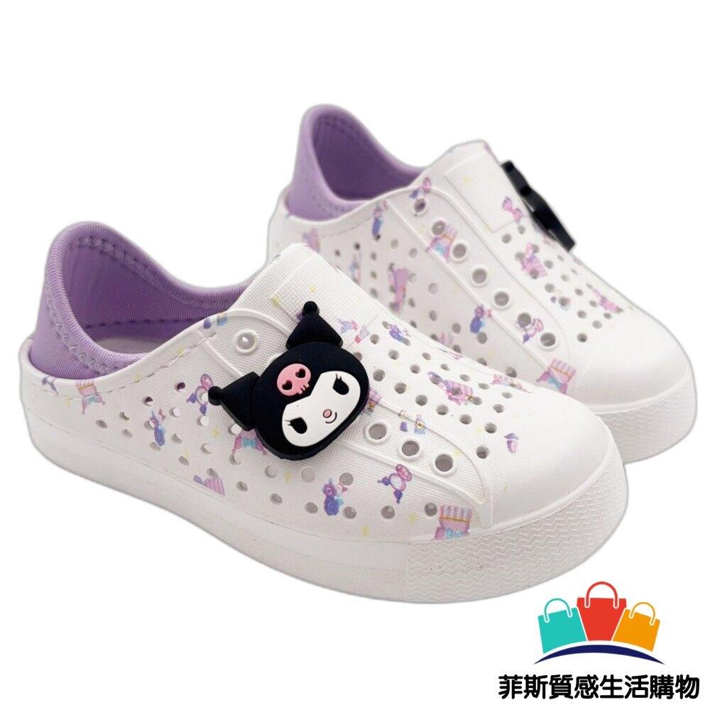 庫洛米輕量洞洞鞋 - 酷洛米 涼鞋 親子鞋 女童鞋 女鞋 三麗鷗 童鞋 懶人鞋 中大童鞋 三麗鷗童鞋 庫洛米童鞋 女大童 洞洞鞋 女中童 SANRIO 涼拖鞋 KUROMI 懶人拖鞋
