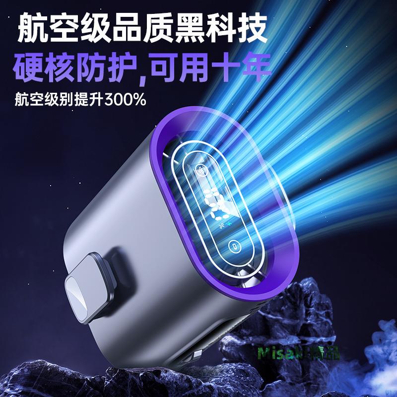 2025新款掛腰風扇 戶外照明燈數顯usb充電渦輪手持速暴力小風扇-Misaki精品