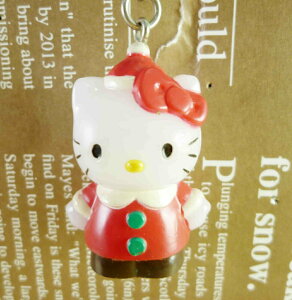 【震撼精品百貨】Hello Kitty 凱蒂貓 鎖圈-聖誕紅 震撼日式精品百貨
