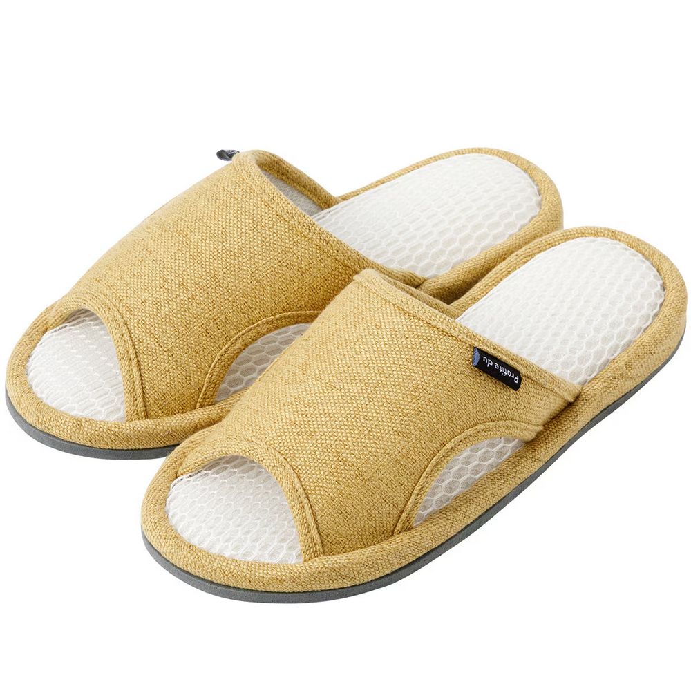 【DECO HOME商品】網布拖鞋 DH DOBBY ngSR12 YE M(DH) NITORI宜得利家居