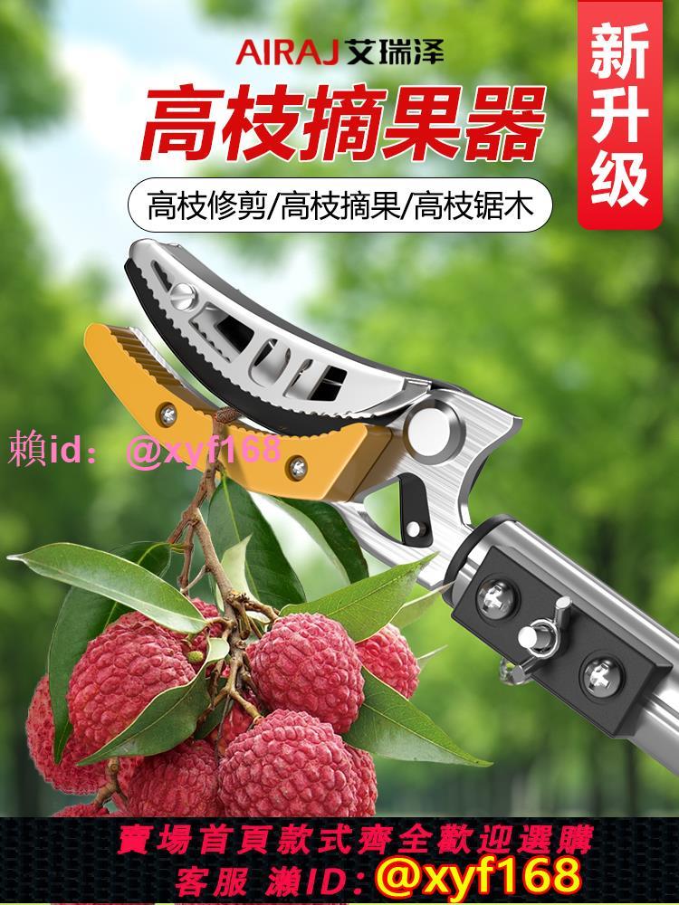 摘水果神器伸縮桿採摘荔枝花椒楊梅桃杏李高枝剪高空枝剪專用剪刀