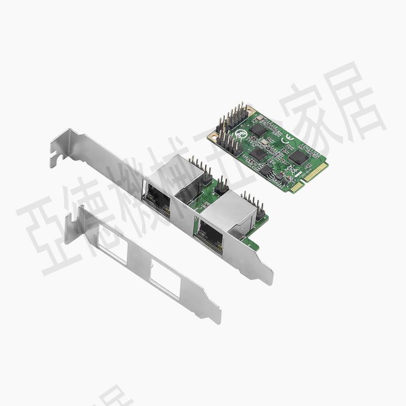 mini PCIE雙口2.5G千兆網絡卡網絡適配器 2500M以太網8125bRJ45【亞德機械五金家居】