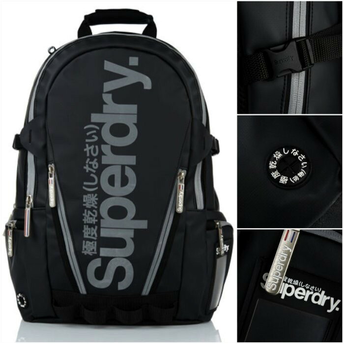 跩狗嚴選 極度乾燥 Superdry Bag 反光Logo 防水 後背包 15吋 筆電包 多夾層 書包