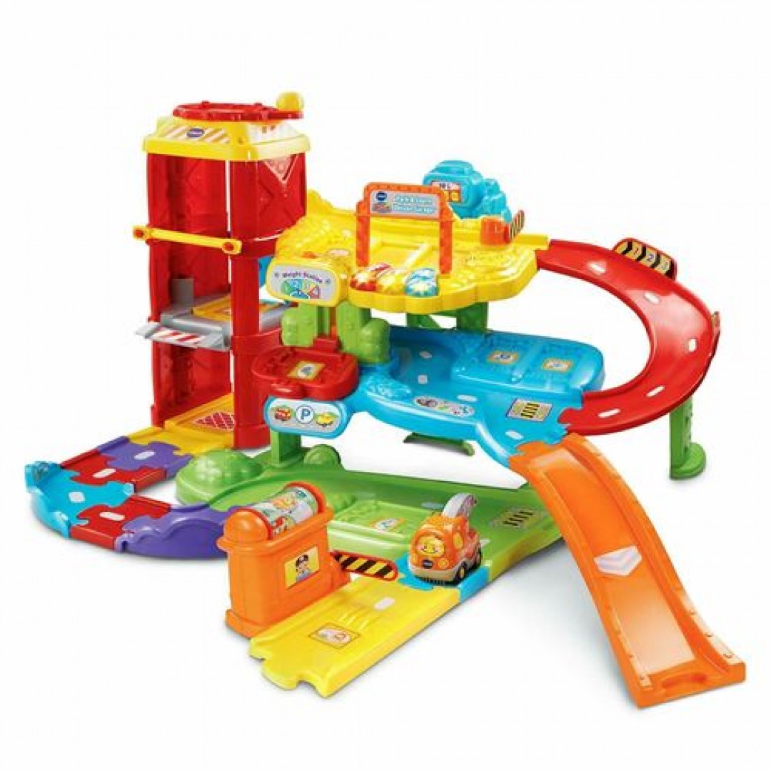 《英國 Vtech》嘟嘟嘟車系列-城市豪華停車場軌道組 東喬精品百貨