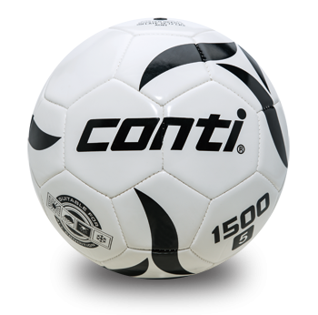 CONTI PVC車縫足球(5號球) 白 1500系列 #S1500