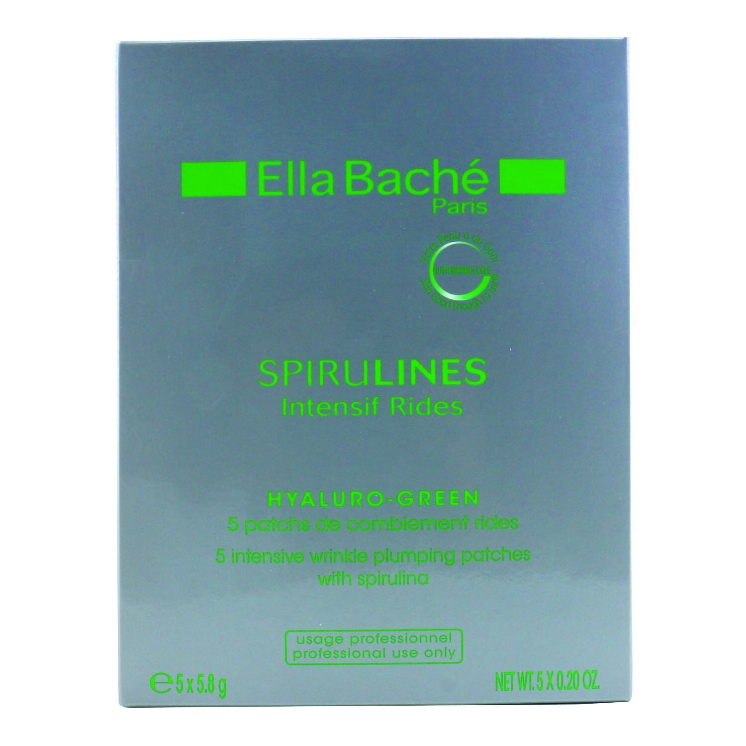柏絲 Ella Bache - 抗皺豐盈貼(營業用產品) Spirulines Intensif Rides Hyaluro-Green Intensive Wrinkle Plumping Patches